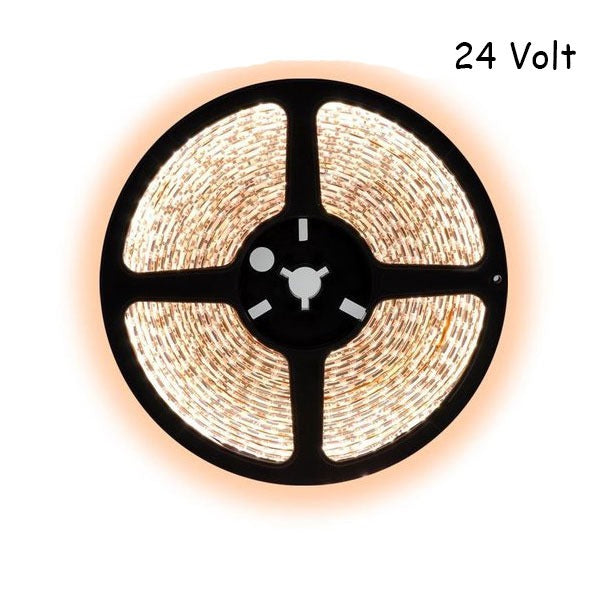 5 meter warm wit led strip - 60Leds/m - 24V - 2835 5 meter warm wit led strip - 60Leds/m - 24V - 2835